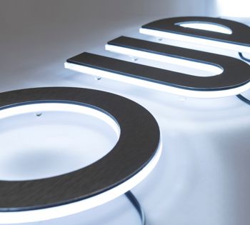 Our bespoke LED illuminated letters can accommodate many font styles, sizes, colours, all with edge and back illumination. Perfect for illuminating any wording inside or outside of buildings, events, hotels, business premises even bedroom walls. 