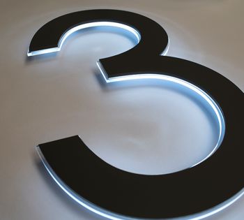 Large LED numbers with a vast selection of matt finish colours available, suitable for all environments. sizes up to 600mm in height.