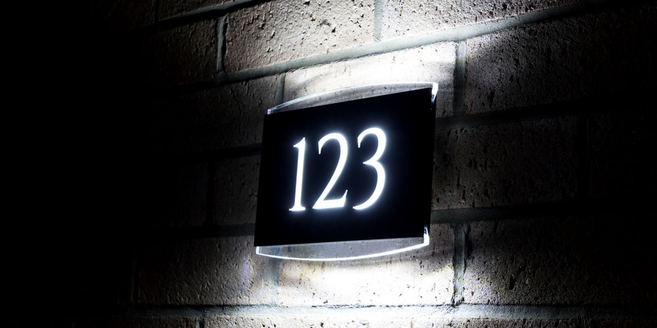 Horizon Custom LED Back and Edge Lit House Number or Name Sign