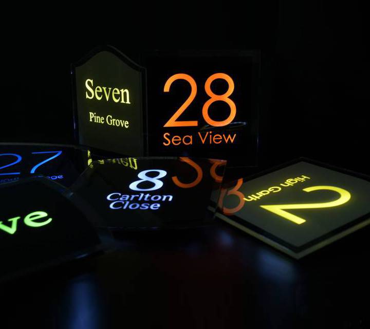 Sirius 165 LED House Sign – A Contemporary Illuminated Address Solution