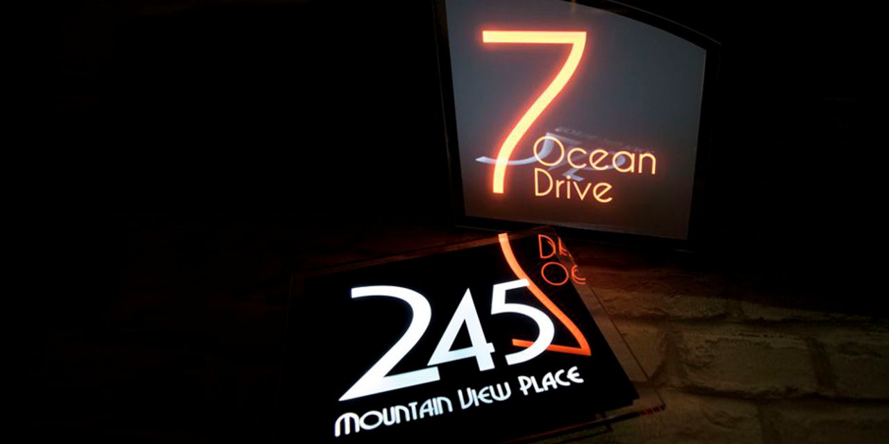 Sirius 215mm x 215mm LED House Sign